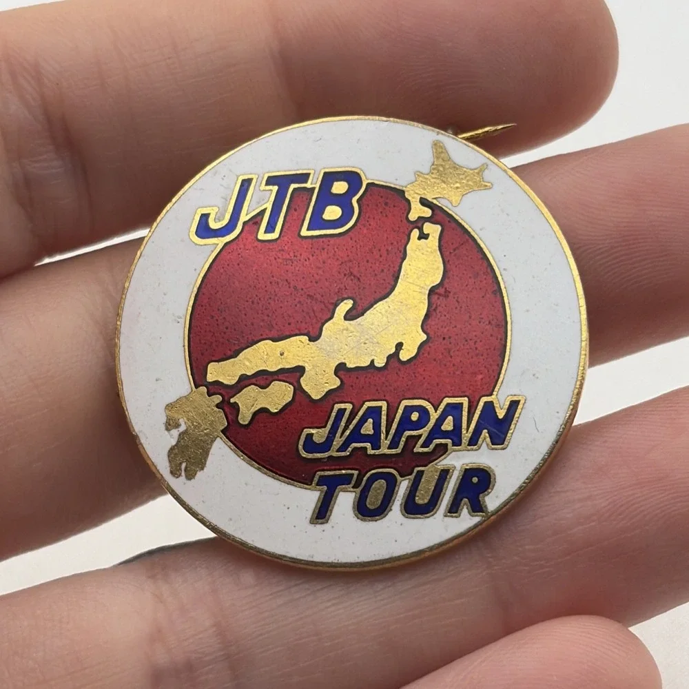 Vintage Japan Travel Bureau JTB Japan Tour Lapel Hat Pin